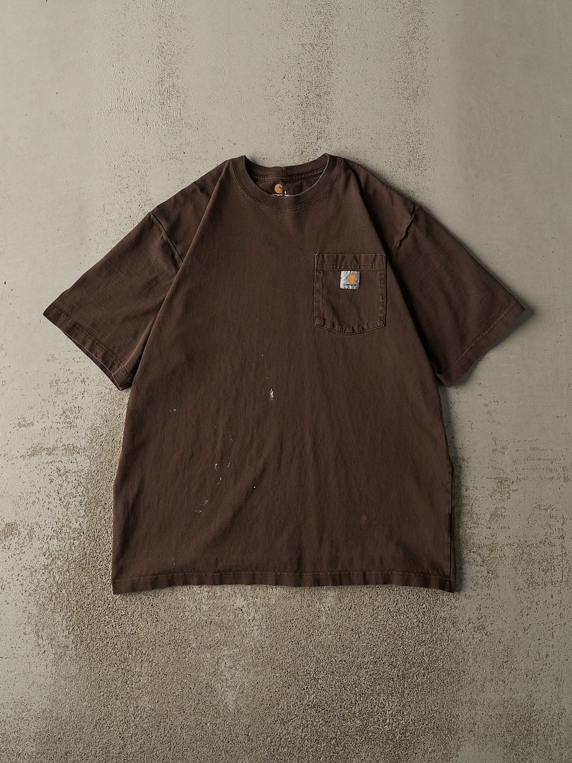 Vintage Y2K Brown Carhartt Pocket Tee (XL)