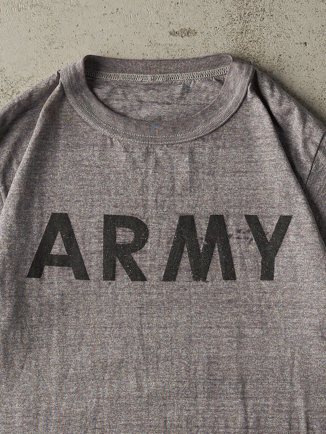 Vintage 90s Grey Army Tee (M/L)