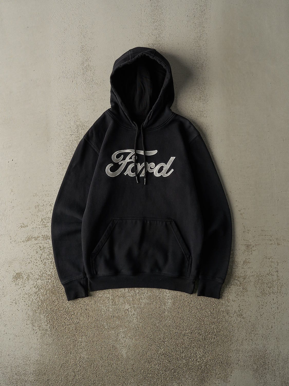 Vintage Y2K Black Ford Embroidered Hoodie (XS/S)