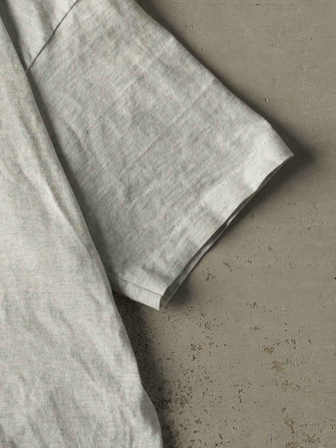 Vintage 90s Heather Grey Croatia Single Stitch Tee (L/XL)