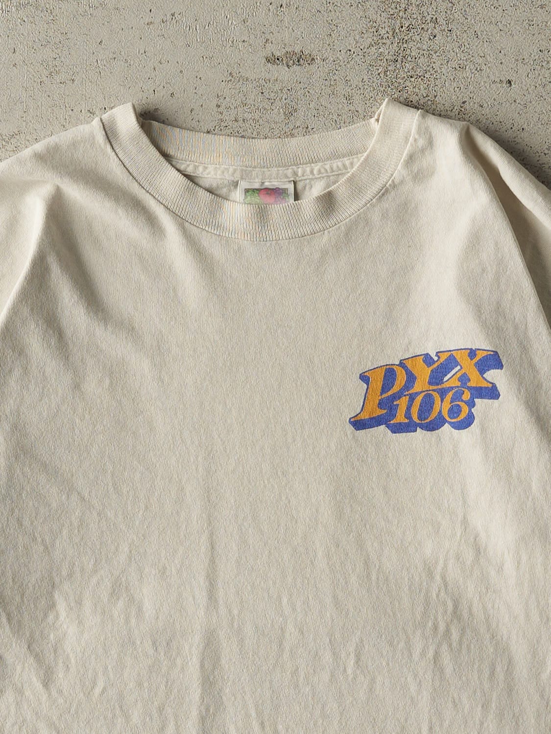 Vintage 90s White PYX 106 Single Stitch Tee (M/L)