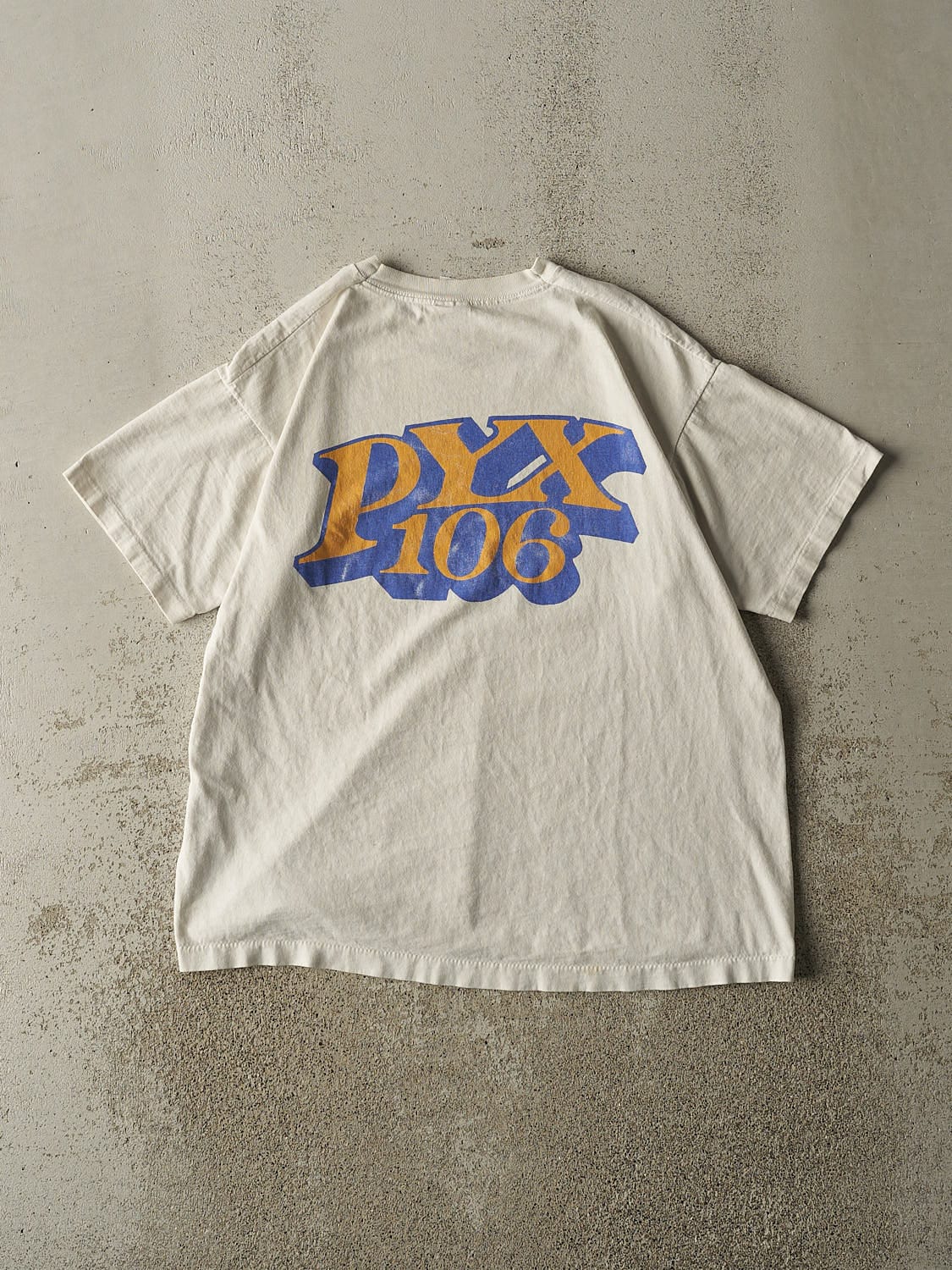 Vintage 90s White PYX 106 Single Stitch Tee (M/L)