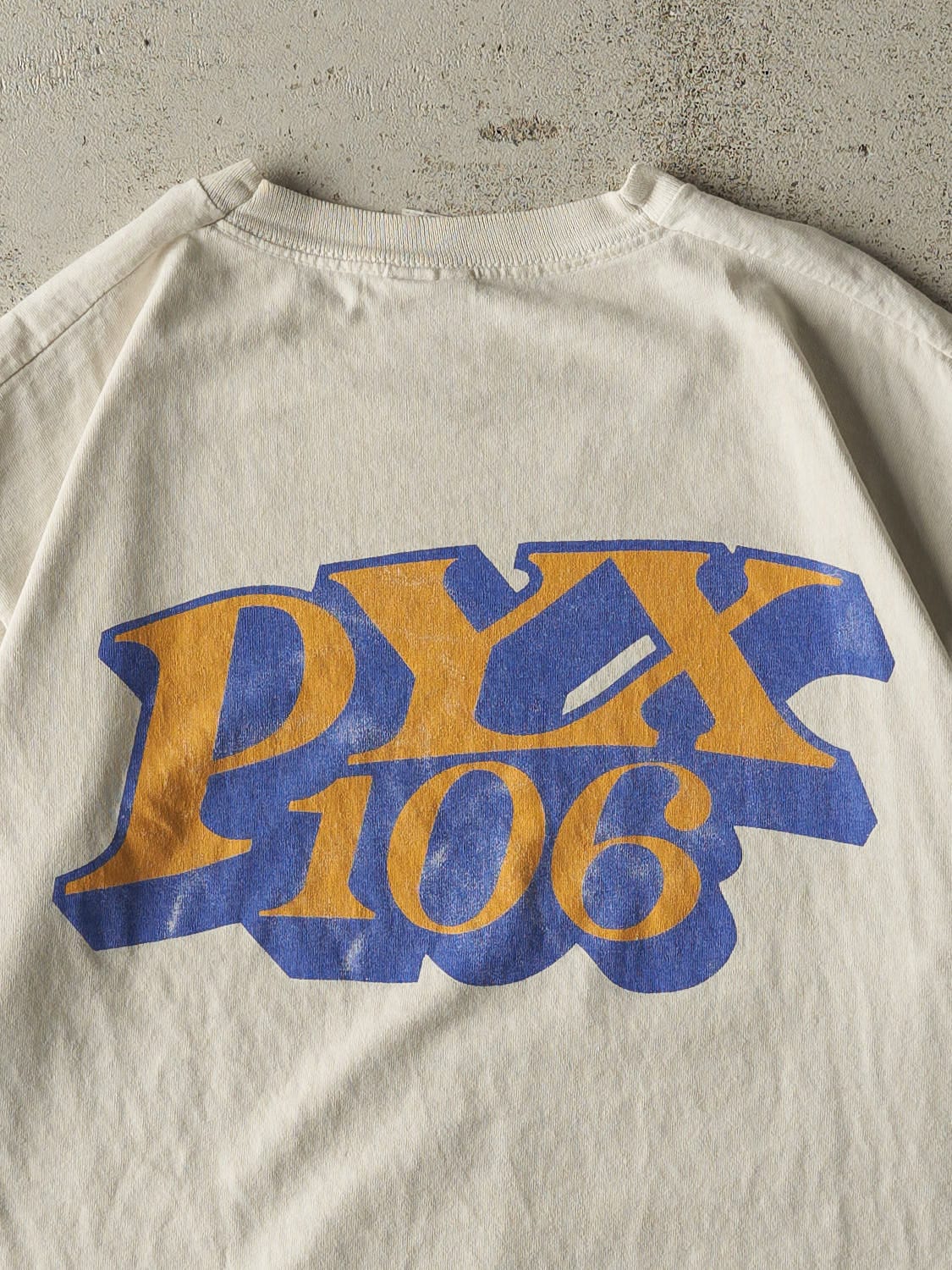 Vintage 90s White PYX 106 Single Stitch Tee (M/L)