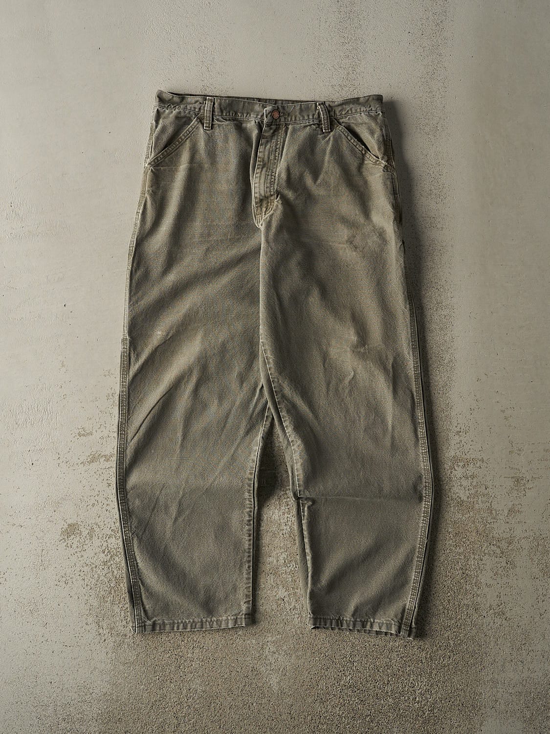 Vintage 90s Green Rustler Carpenter Pants (35x31)