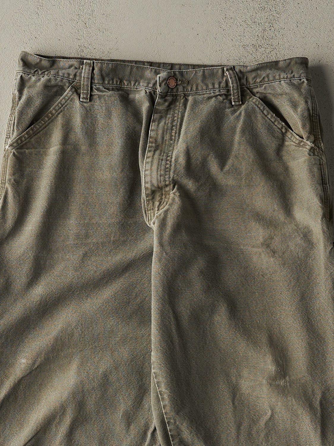 Vintage 90s Green Rustler Carpenter Pants (35x31)