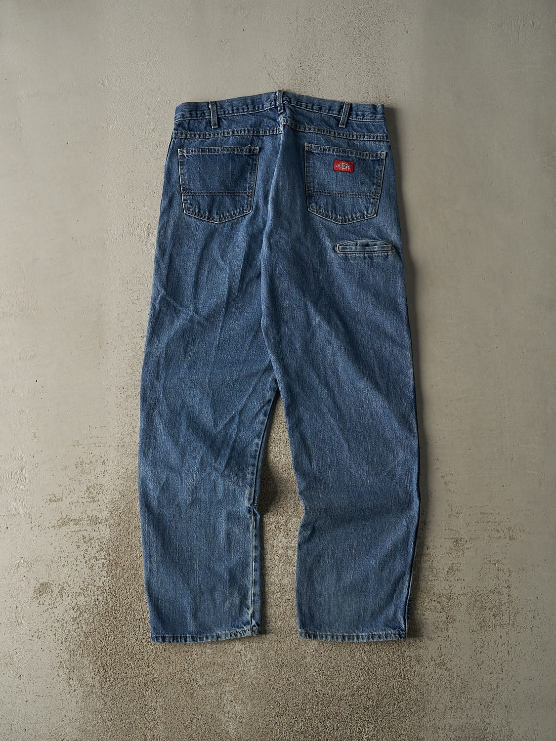 Vintage 90s Dark Wash Dickies Double Knee Jeans (36x34)