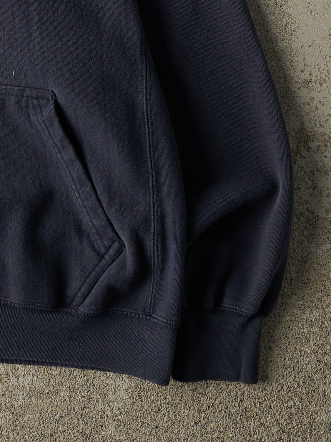 Vintage 90s Navy Blue Ford Embroidered Hoodie (S)