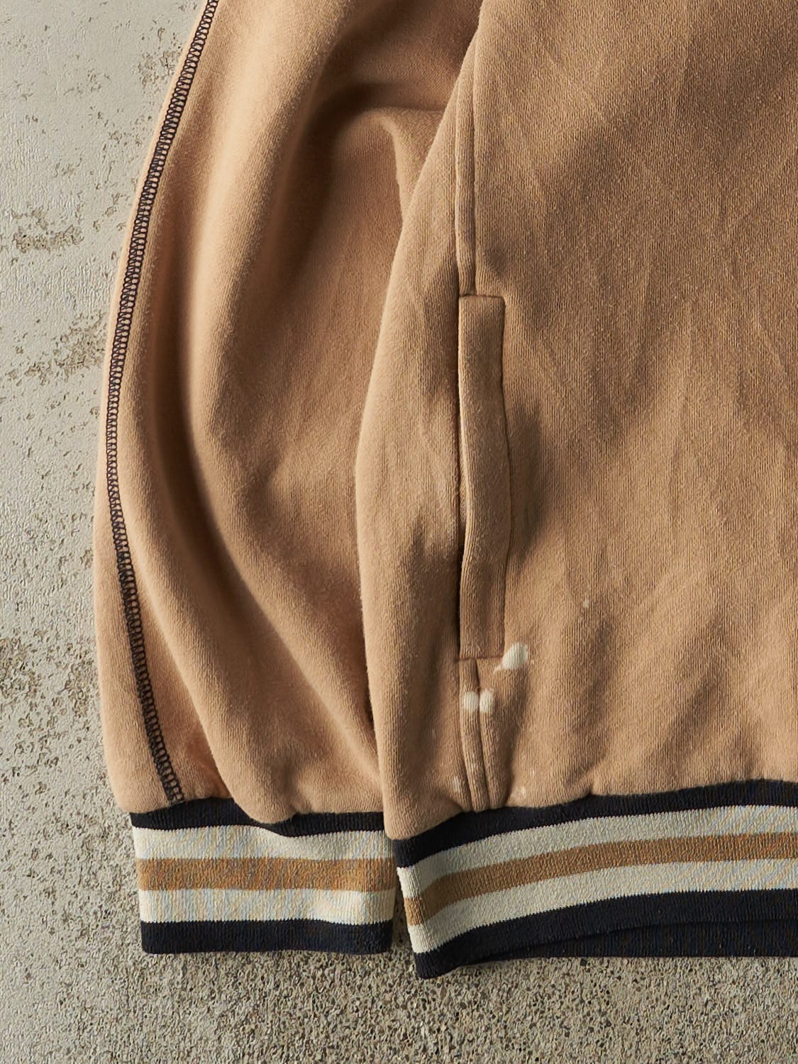 Vintage Y2K Beige Lamborghini Embroidered Hoodie (M/L)