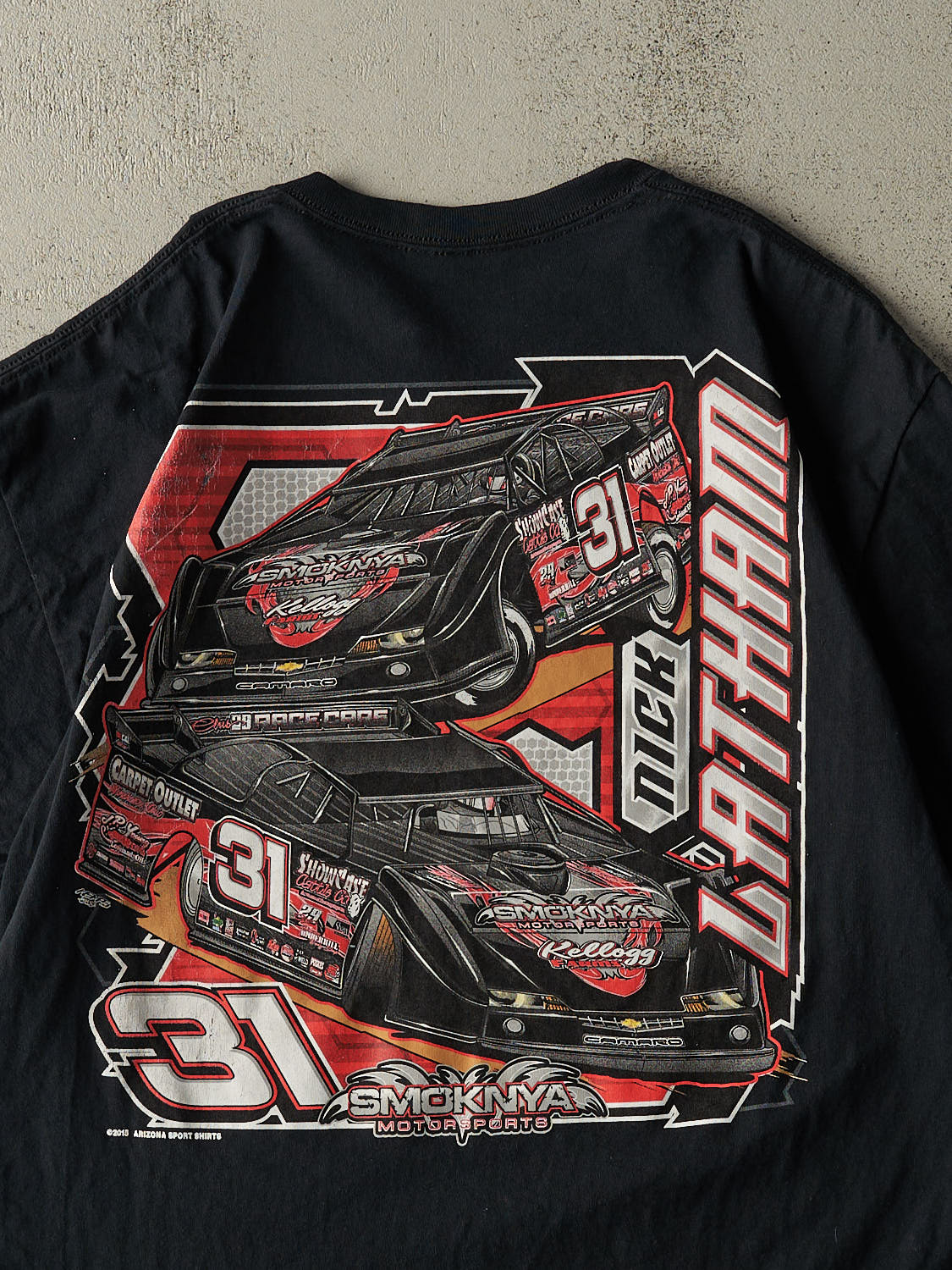 15' Black Nick Latham Racing Tee (L/XL)