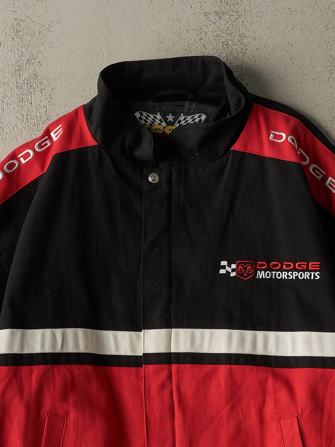 Vintage 90s Black & Red Dodge Nascar Racing Jacket (M/L)
