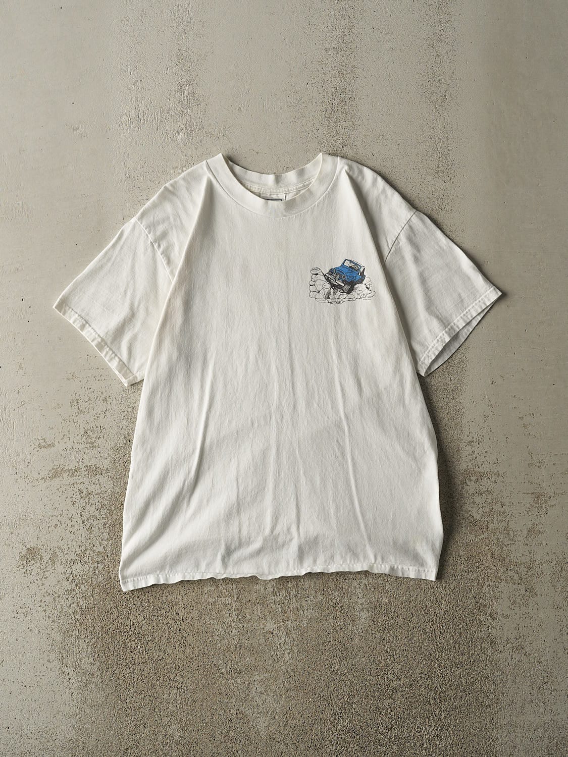 Vintage 00' White Jeep Tee (M/L)