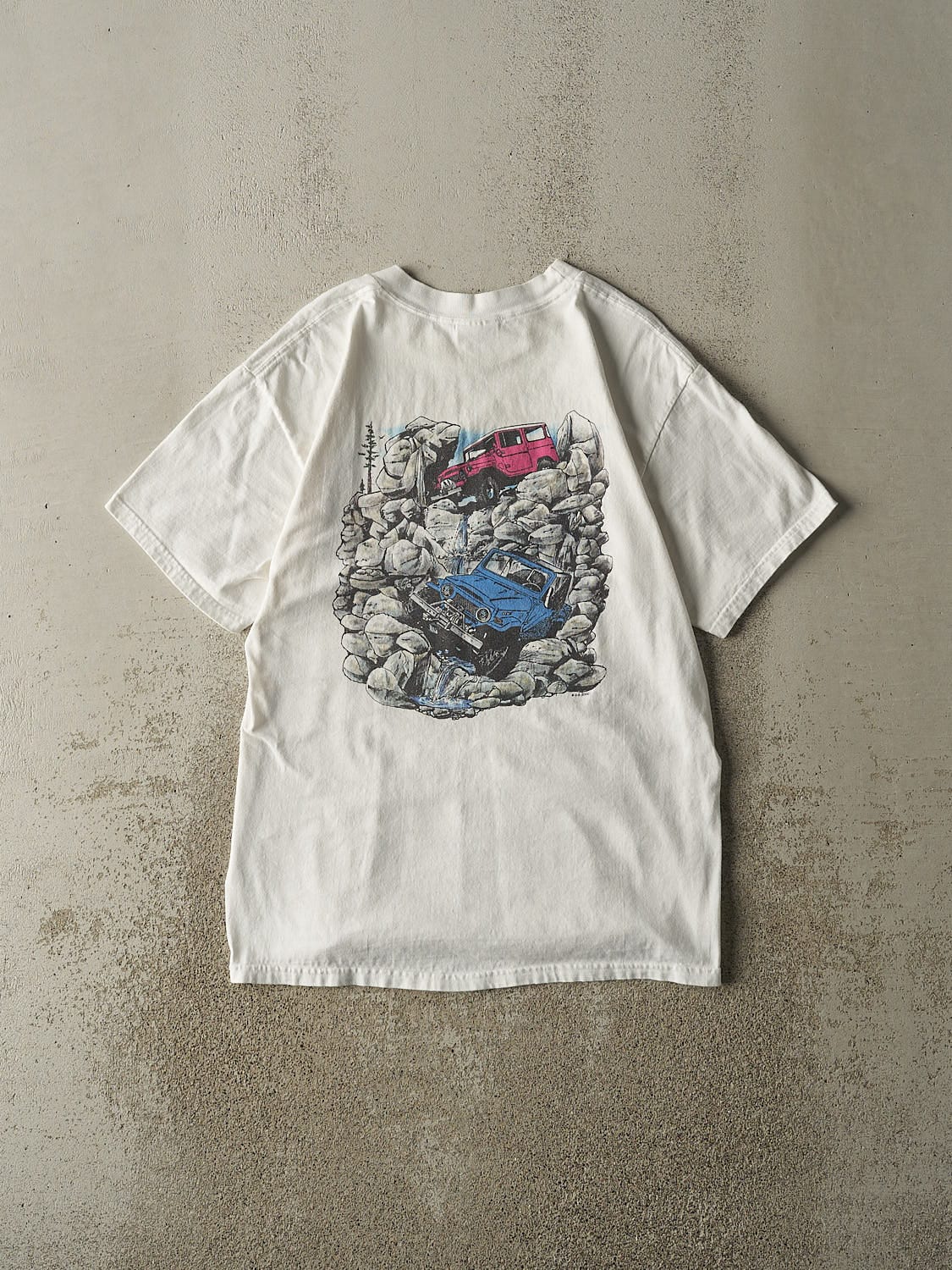 Vintage 00' White Jeep Tee (M/L)