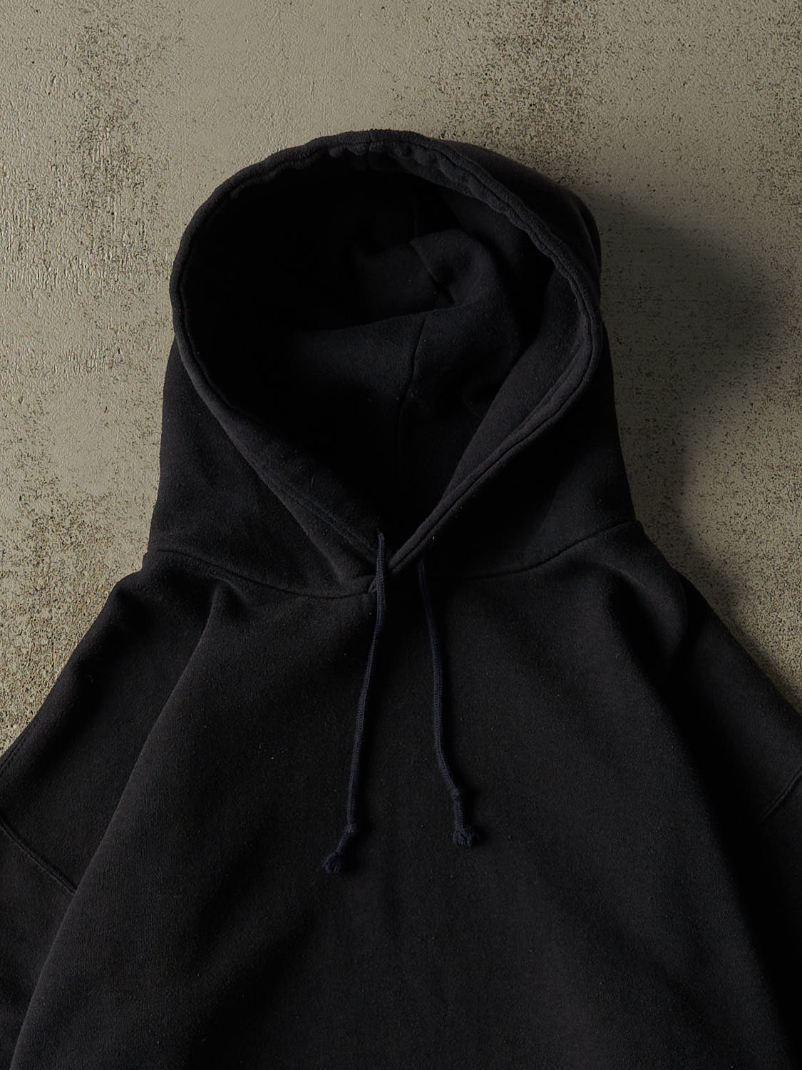 Vintage 90s Faded Black Blank Hoodie (M/L)