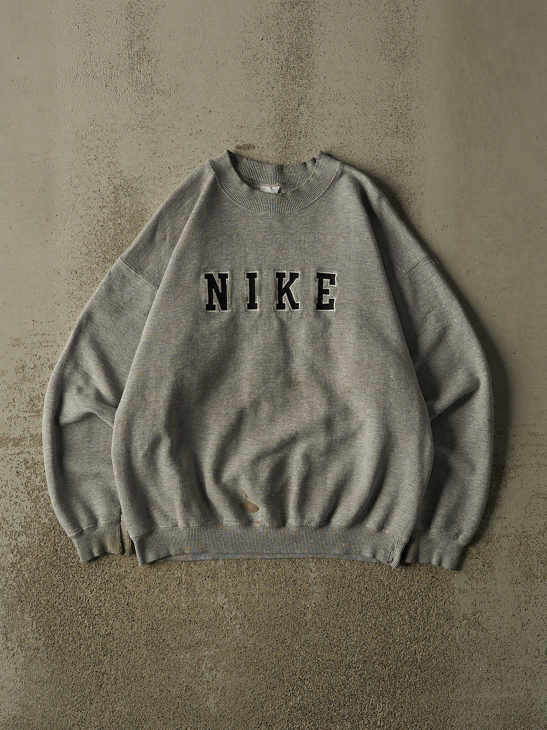 Vintage 90s Grey Nike Logo Crewneck (S/M)