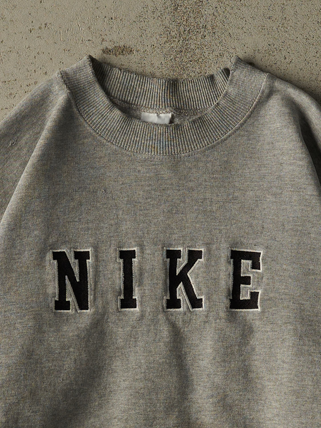 Vintage 90s Grey Nike Logo Crewneck (S/M)