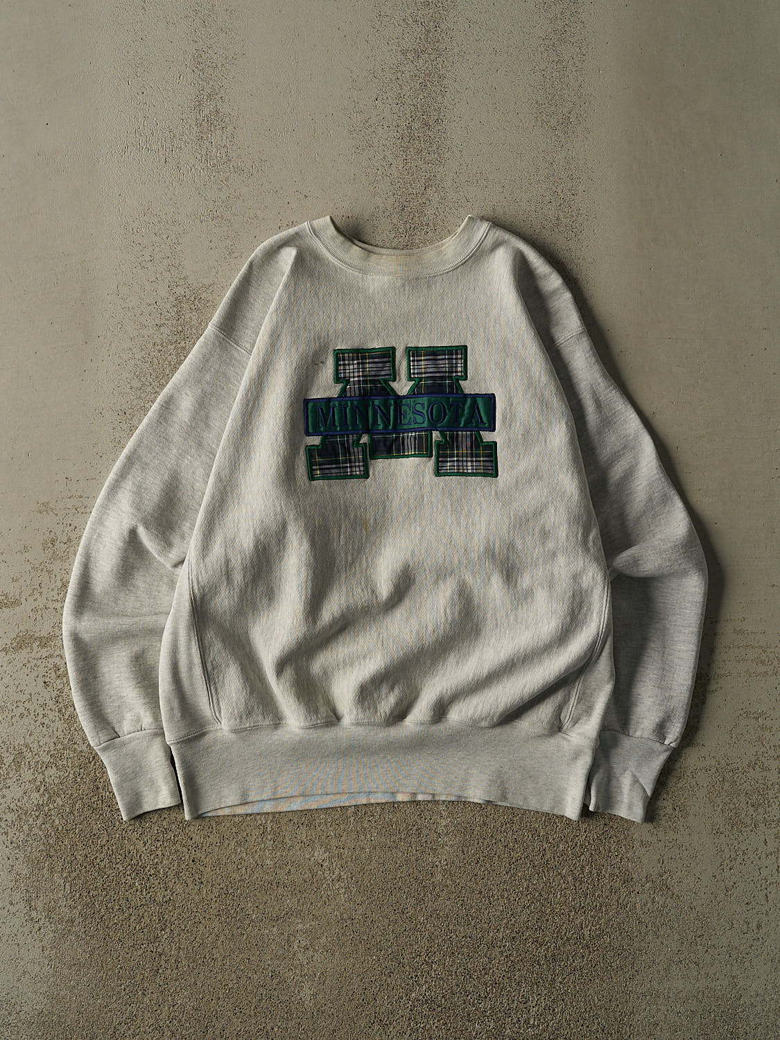 Vintage 80s Heather Grey Minnesota Crewneck (XL)