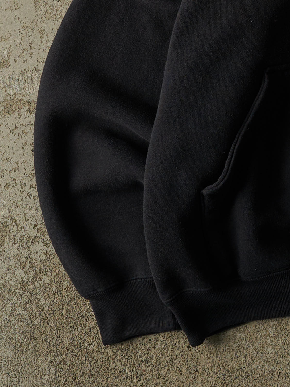 Vintage 90s Faded Black Blank Hoodie (M/L)
