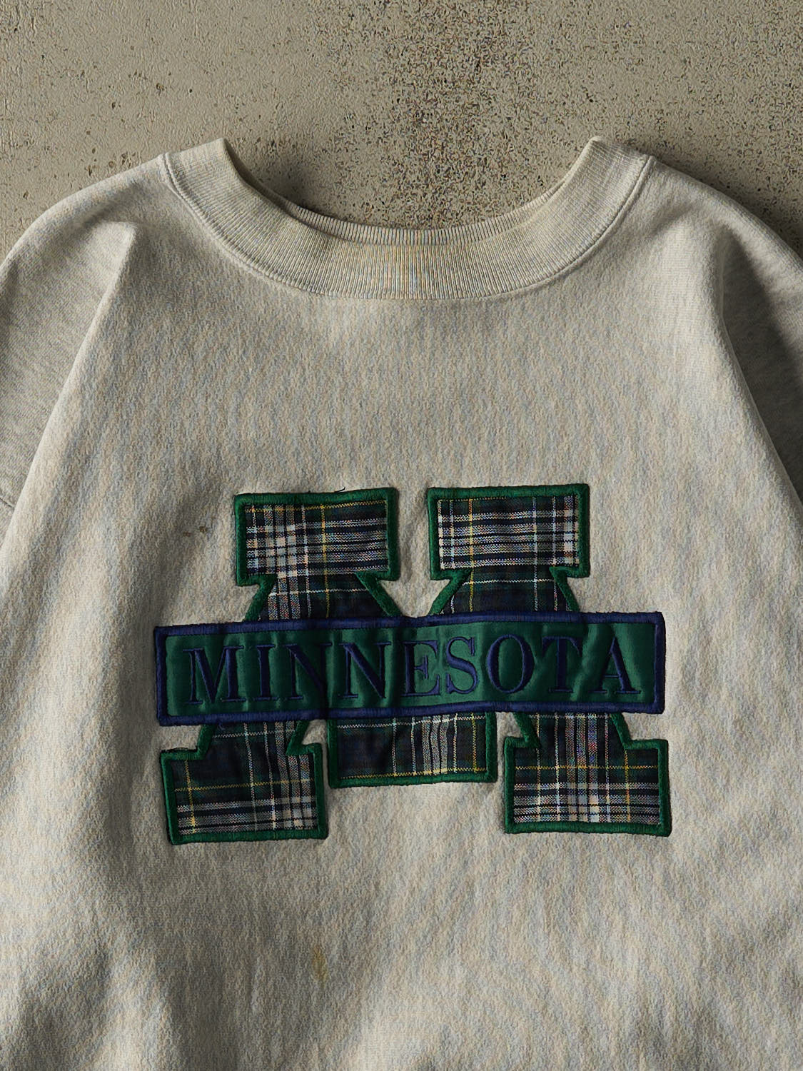 Vintage 80s Heather Grey Minnesota Crewneck (XL)