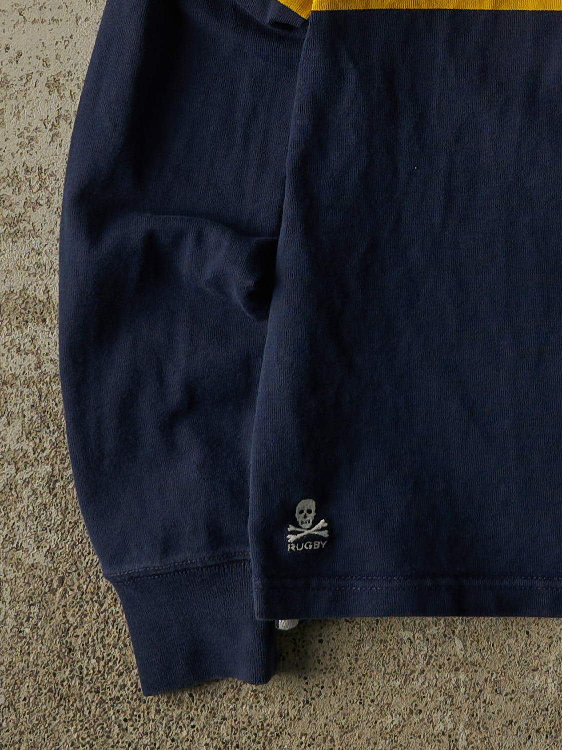 Vintage Y2K Navy Blue Ralph Lauren Rugby Long Sleeve (XS/S)