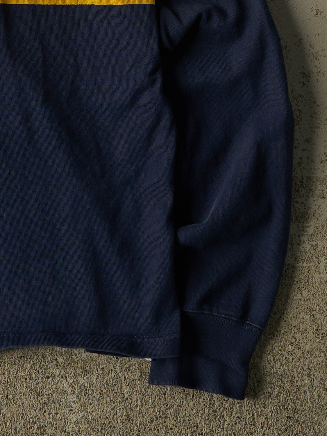 Vintage Y2K Navy Blue Ralph Lauren Rugby Long Sleeve (XS/S)
