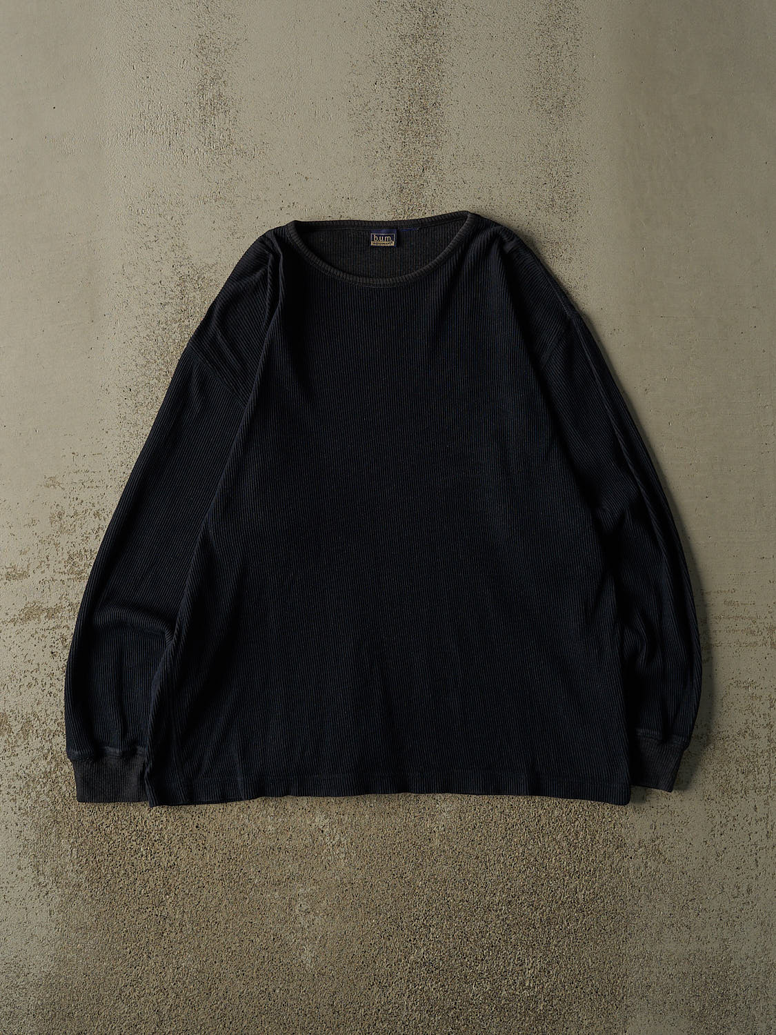 Vintage 90s Navy Blue BUM Thermal Long Sleeve (L/XL)