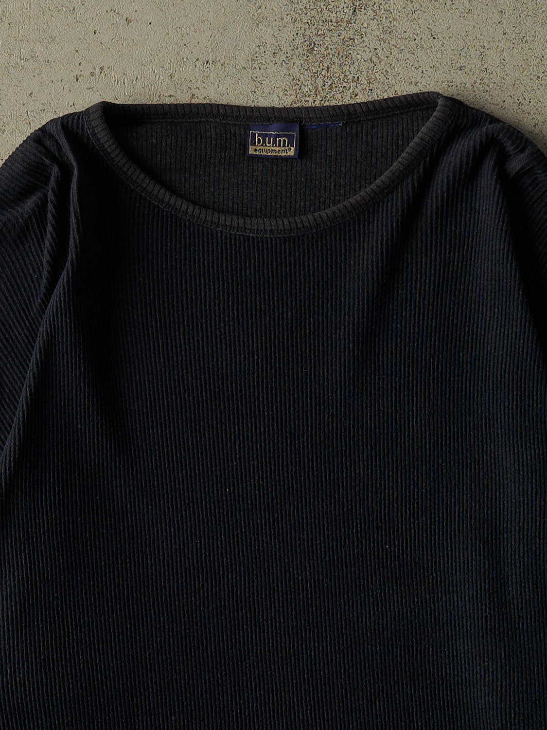 Vintage 90s Navy Blue BUM Thermal Long Sleeve (L/XL)