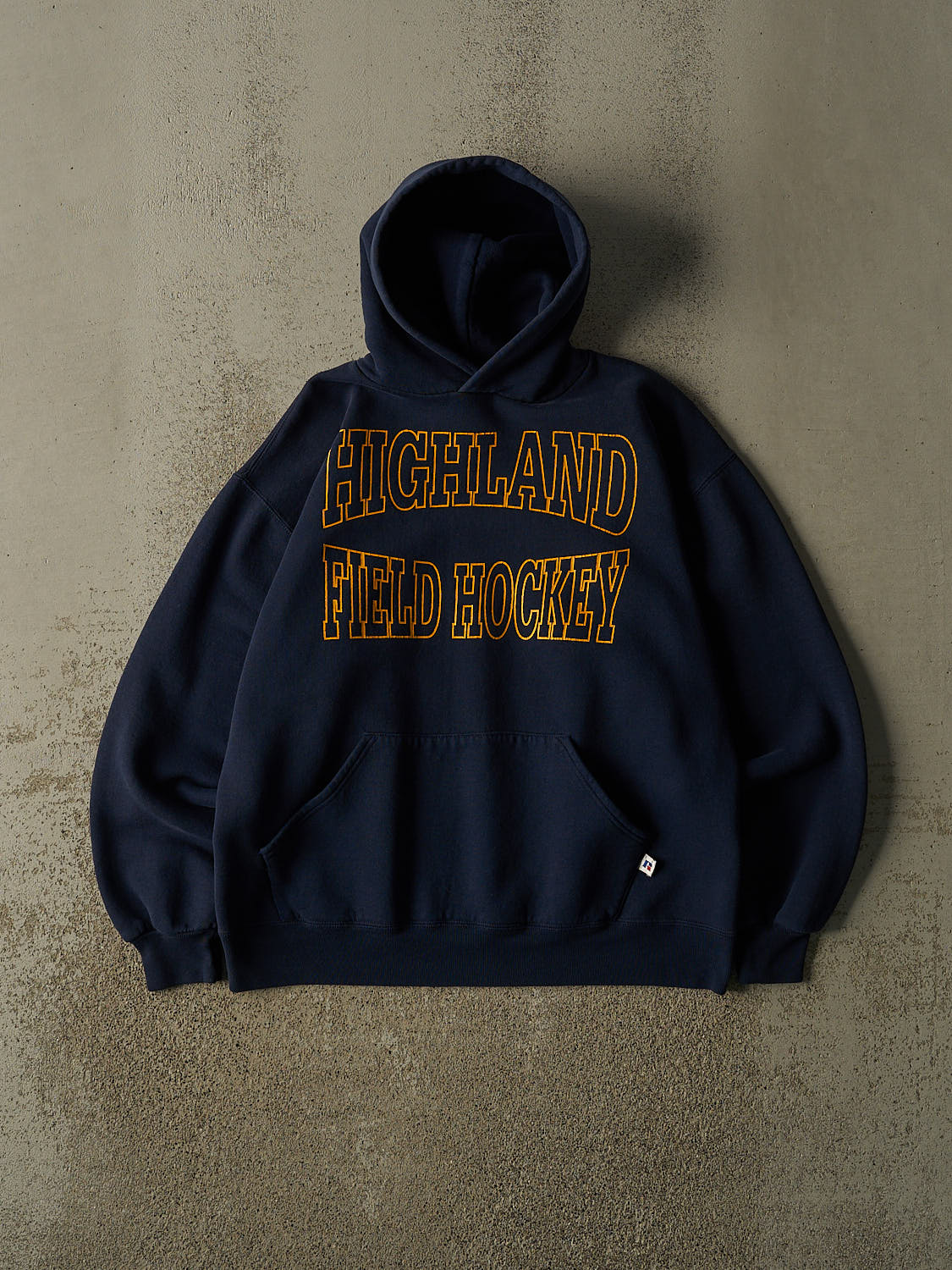 Vintage 90s Navy Blue Russell Athletic Highland Field Hockey Hoodie (M/L)
