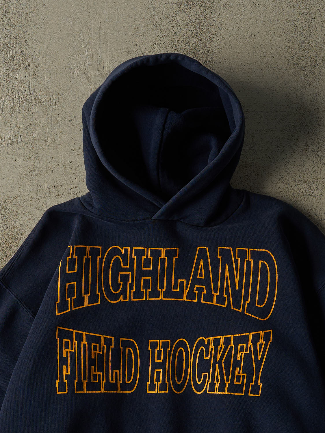Vintage 90s Navy Blue Russell Athletic Highland Field Hockey Hoodie (M/L)