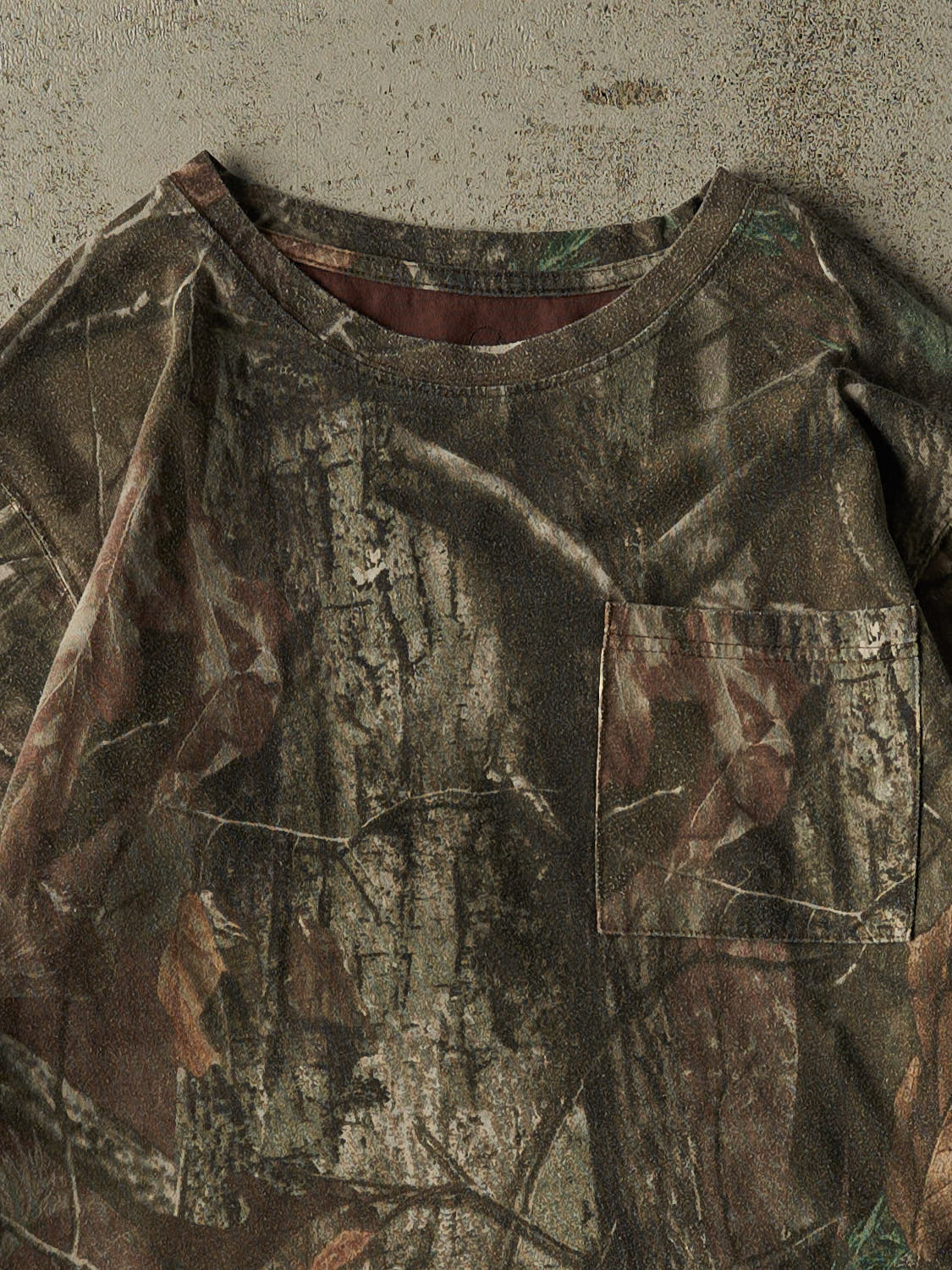 Vintage Y2K Camo Pocket Long Sleeve (S/M)