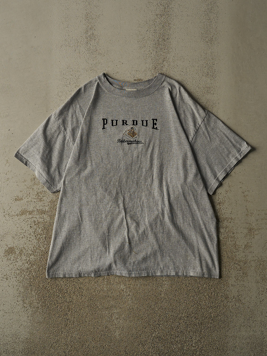 Vintage 90s Grey Purdue University Boilermakers Tee (L/XL)