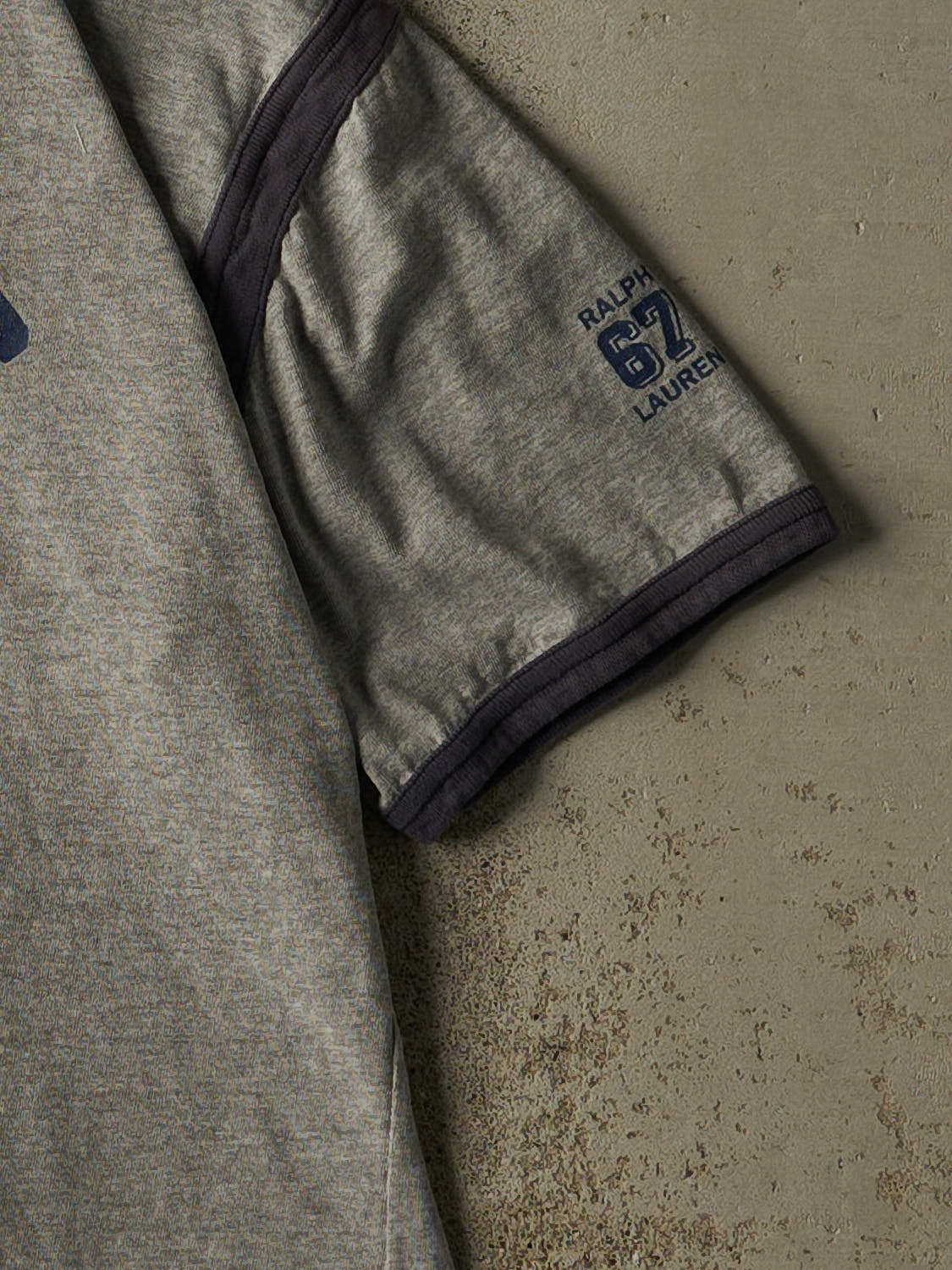 Vintage Y2K Grey Polo Jeans Tee (L)