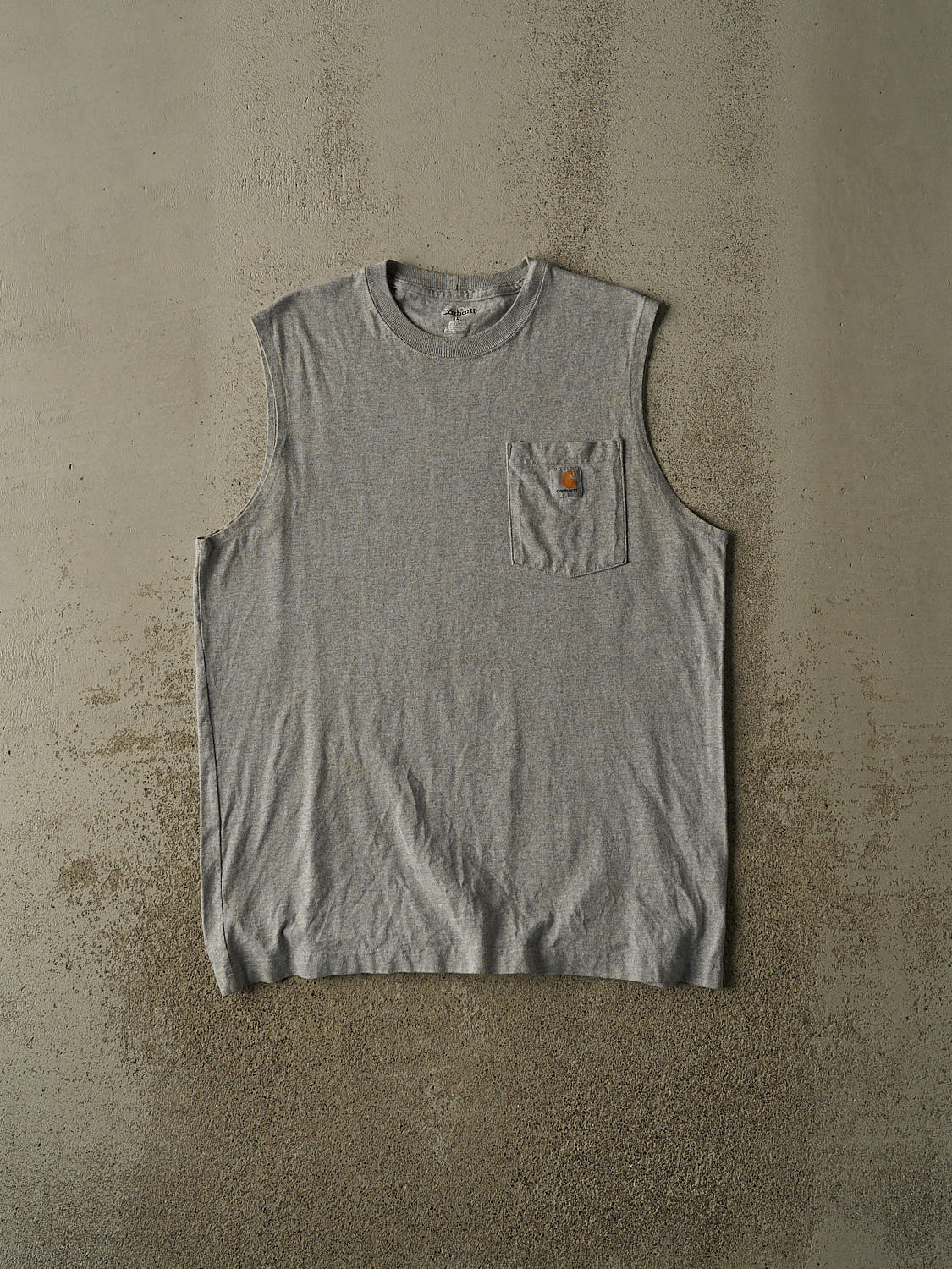 Vintage Y2K Grey Carhartt Pocket Tank (L/XL)