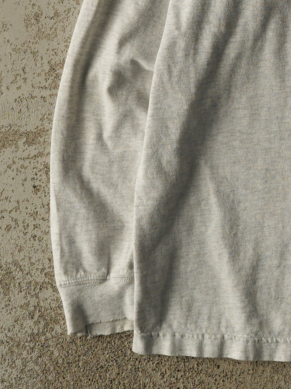 Vintage 90s Heather Grey Carhartt Quarter Button Pocket Long Sleeve (XXL)