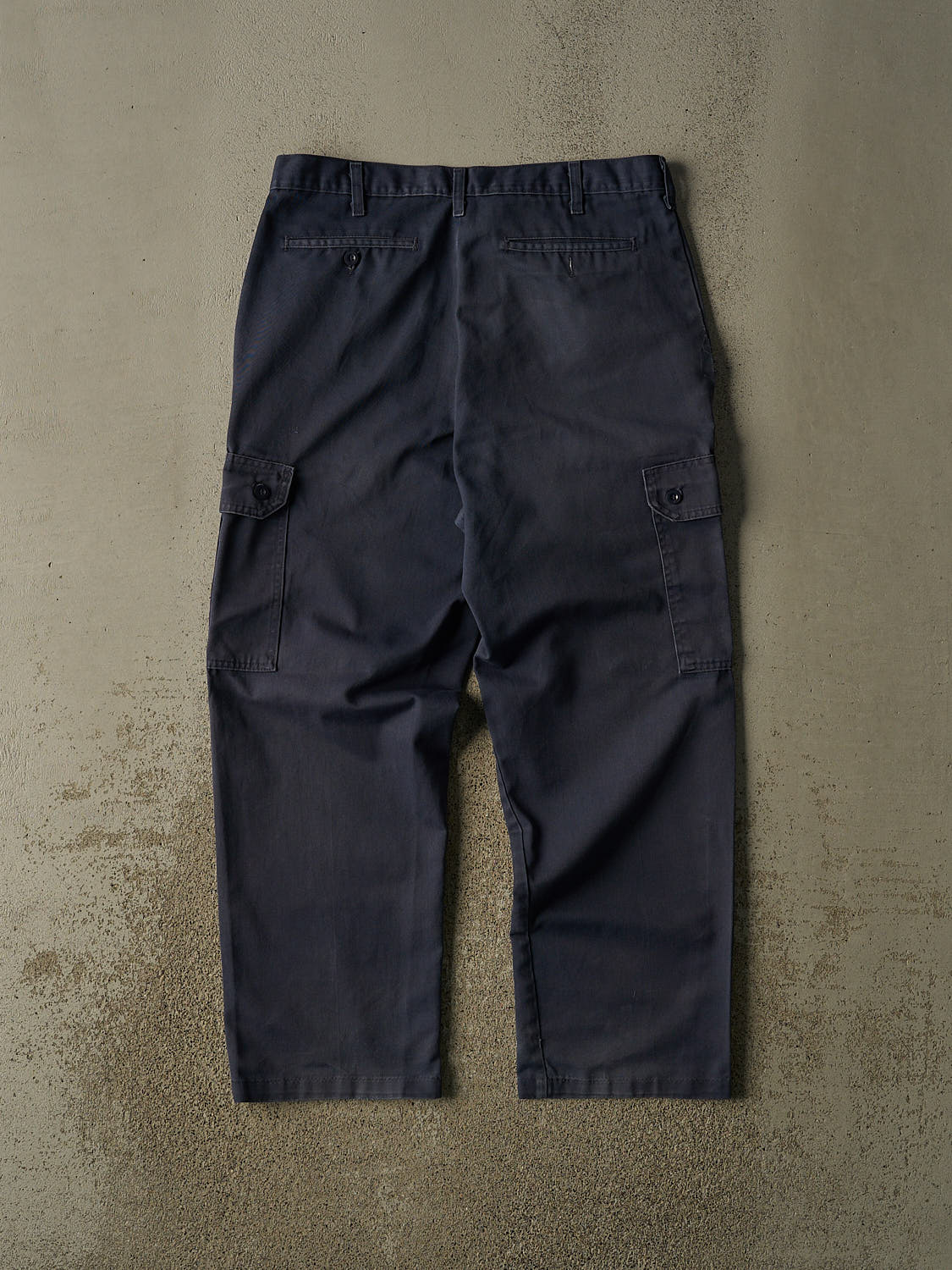 Vintage 80s Sun Faded Navy Military Cargo Pants (34x28)