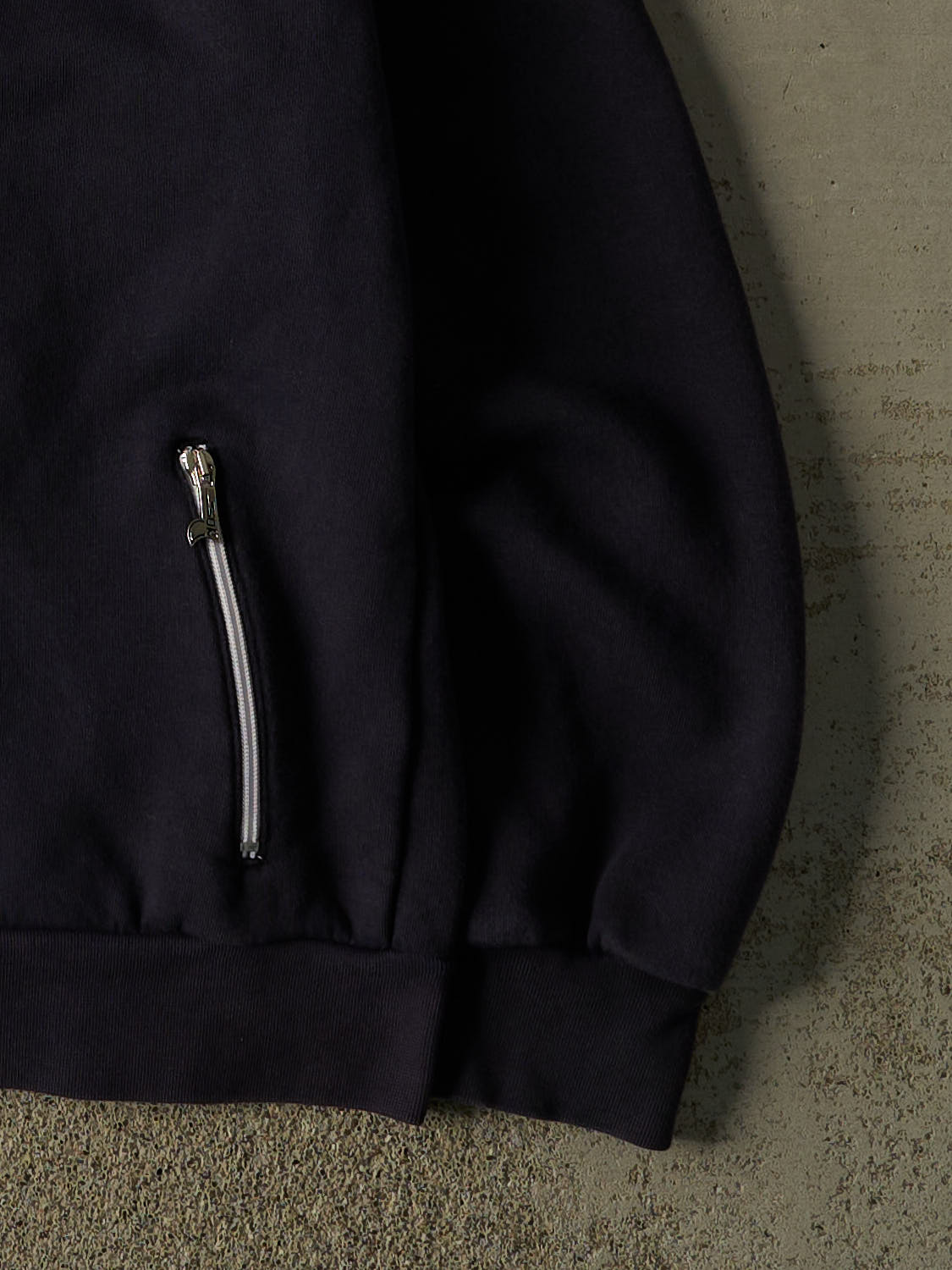 Vintage Y2K Navy Blue London Zip Up Track Sweatshirt (M/L)