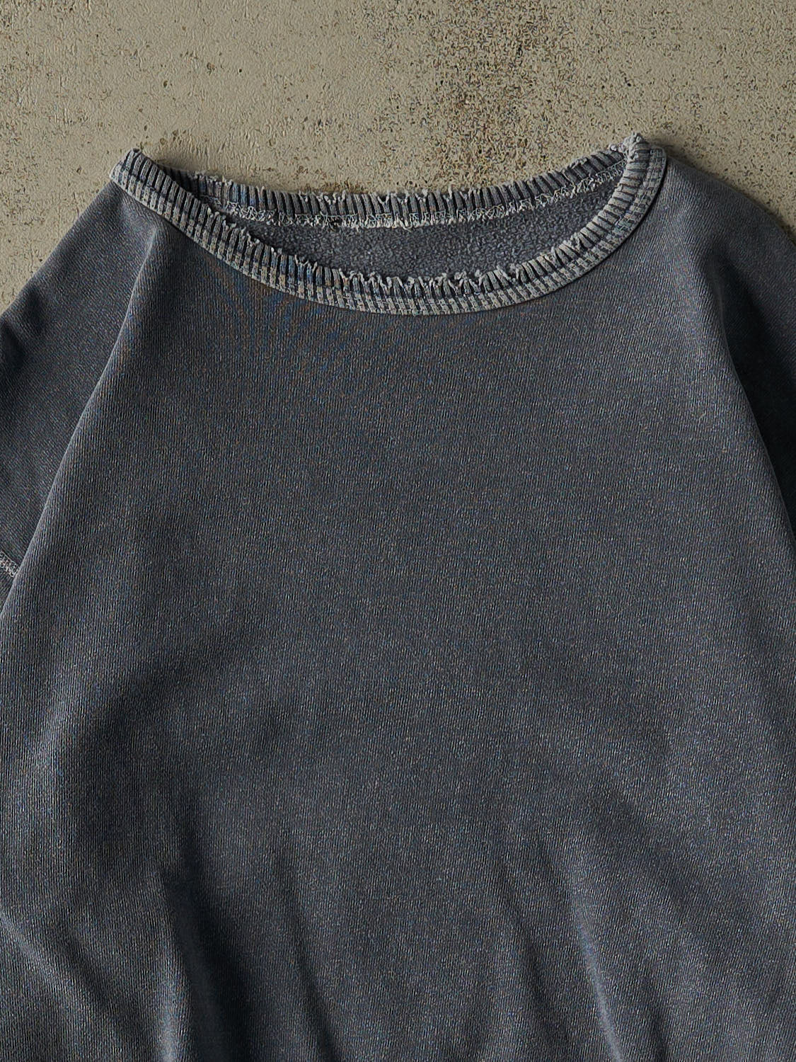 Vintage 90s Washed Blue Blank Crewneck (L)