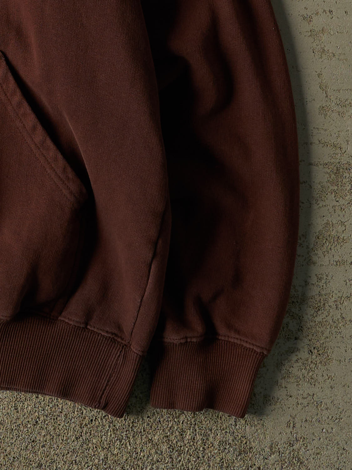 Vintage Y2K Sun Faded Brown Blank Hoodie (M)