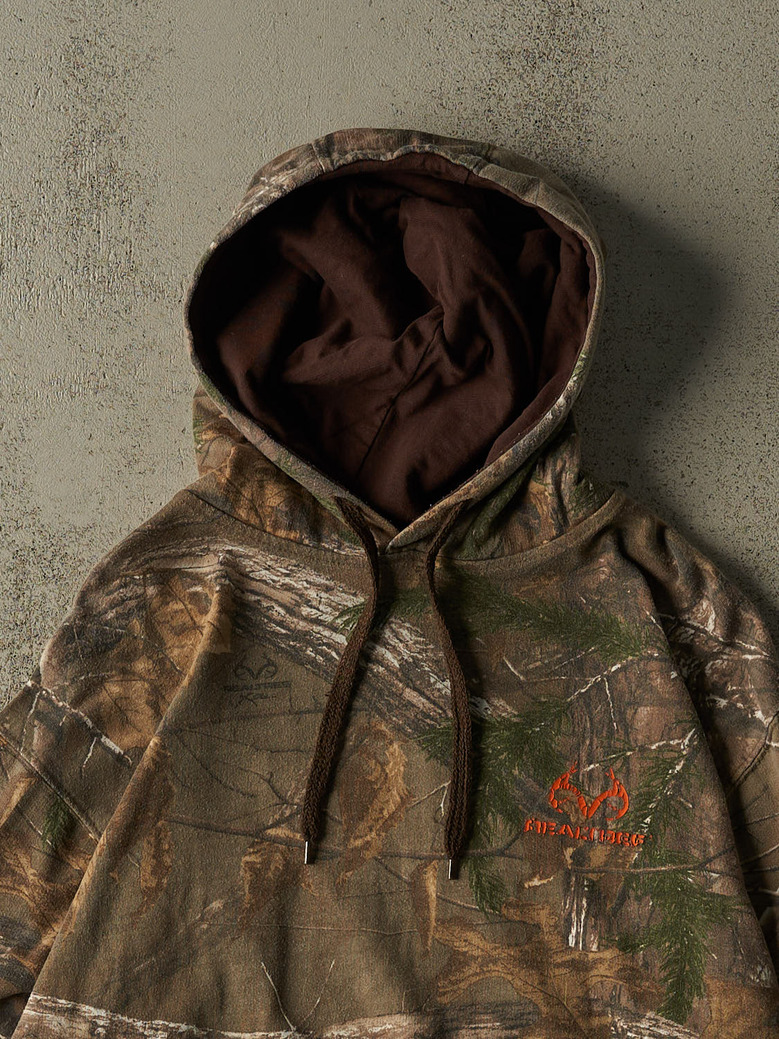 Vintage 90s Camo Realtree Logo Hoodie (L/XL)
