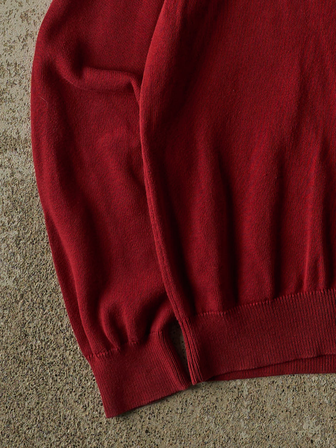 Vintage Y2K Red Tommy Hilfiger Quarter Zip Knit (XS/S)