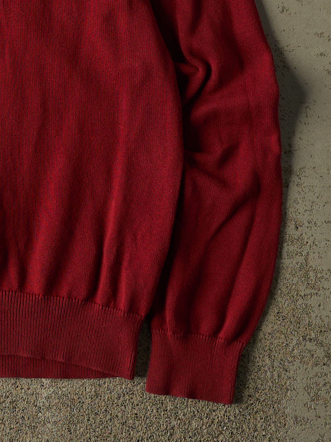 Vintage Y2K Red Tommy Hilfiger Quarter Zip Knit (XS/S)