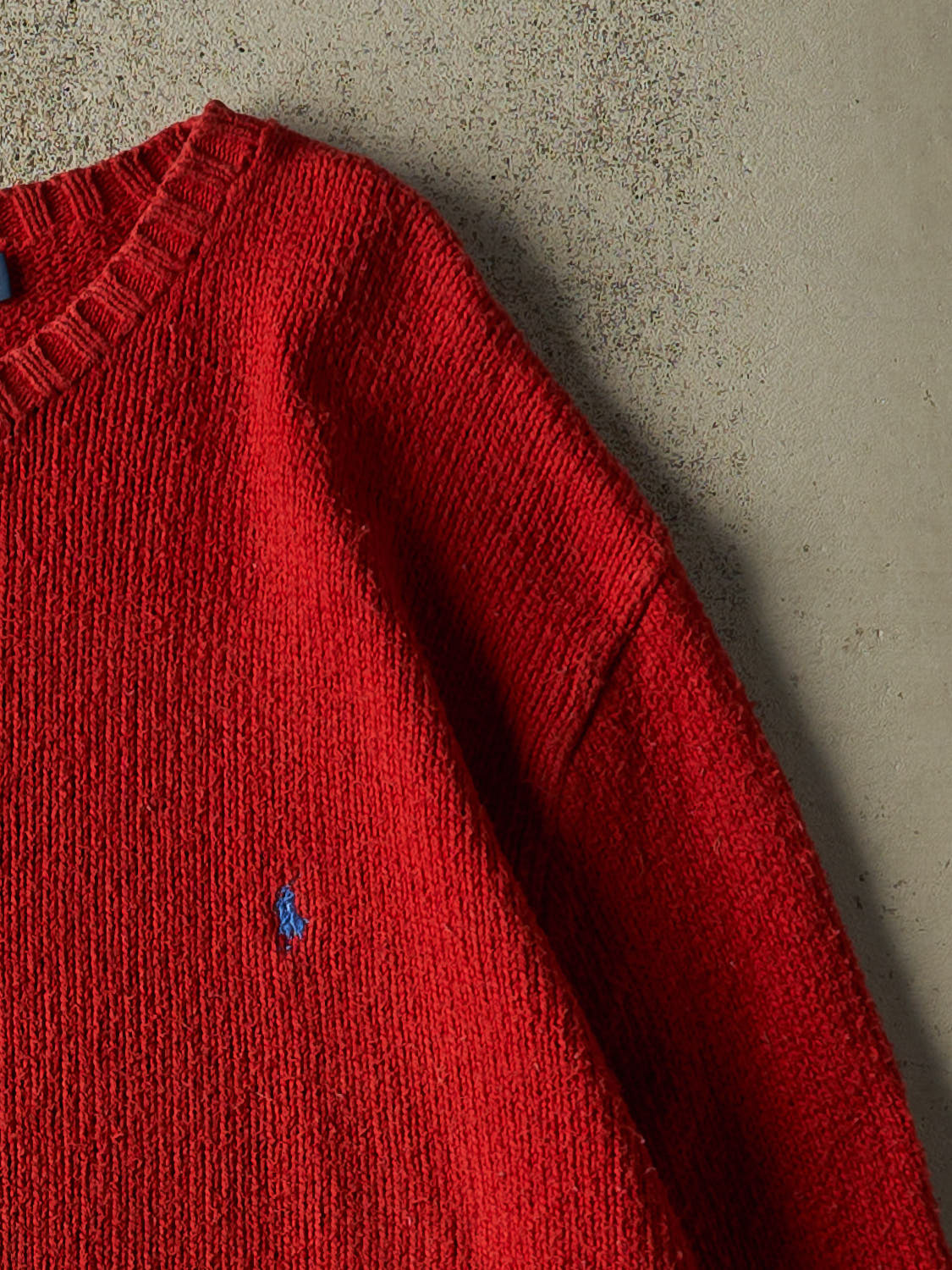 Vintage 90s Red Polo Knit Sweater (XL/XXL)