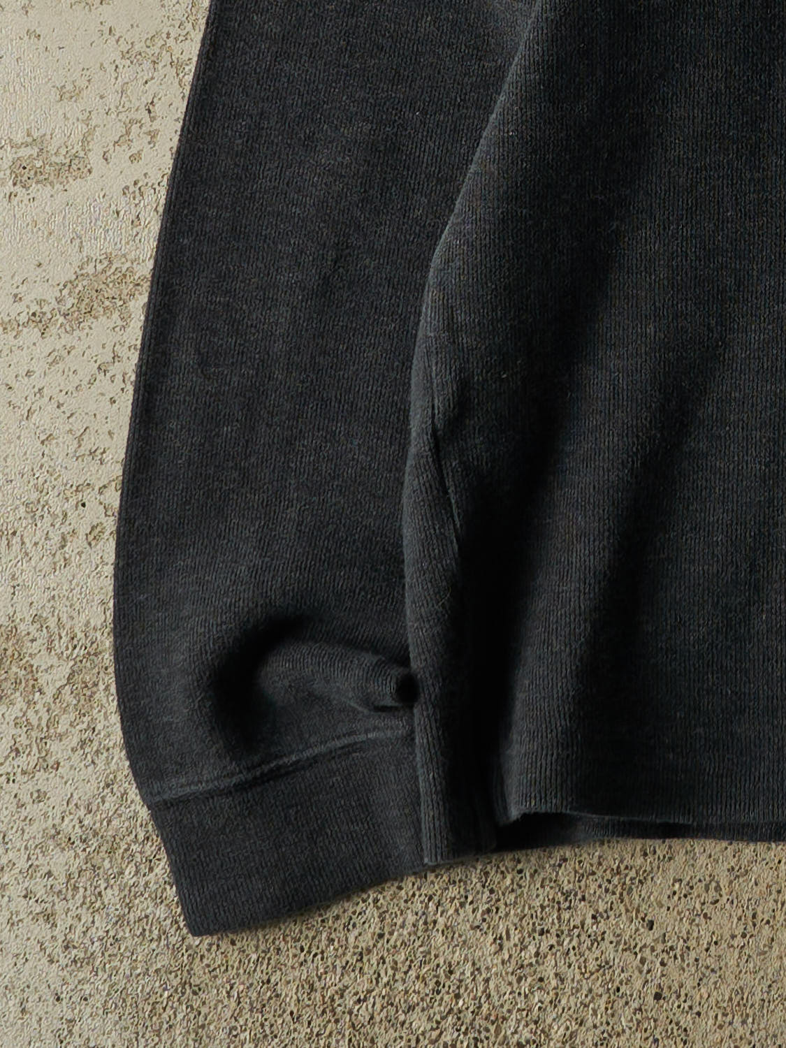 Vintage 90s Charcoal Grey Polo Quarter Zip Knit (S/M)