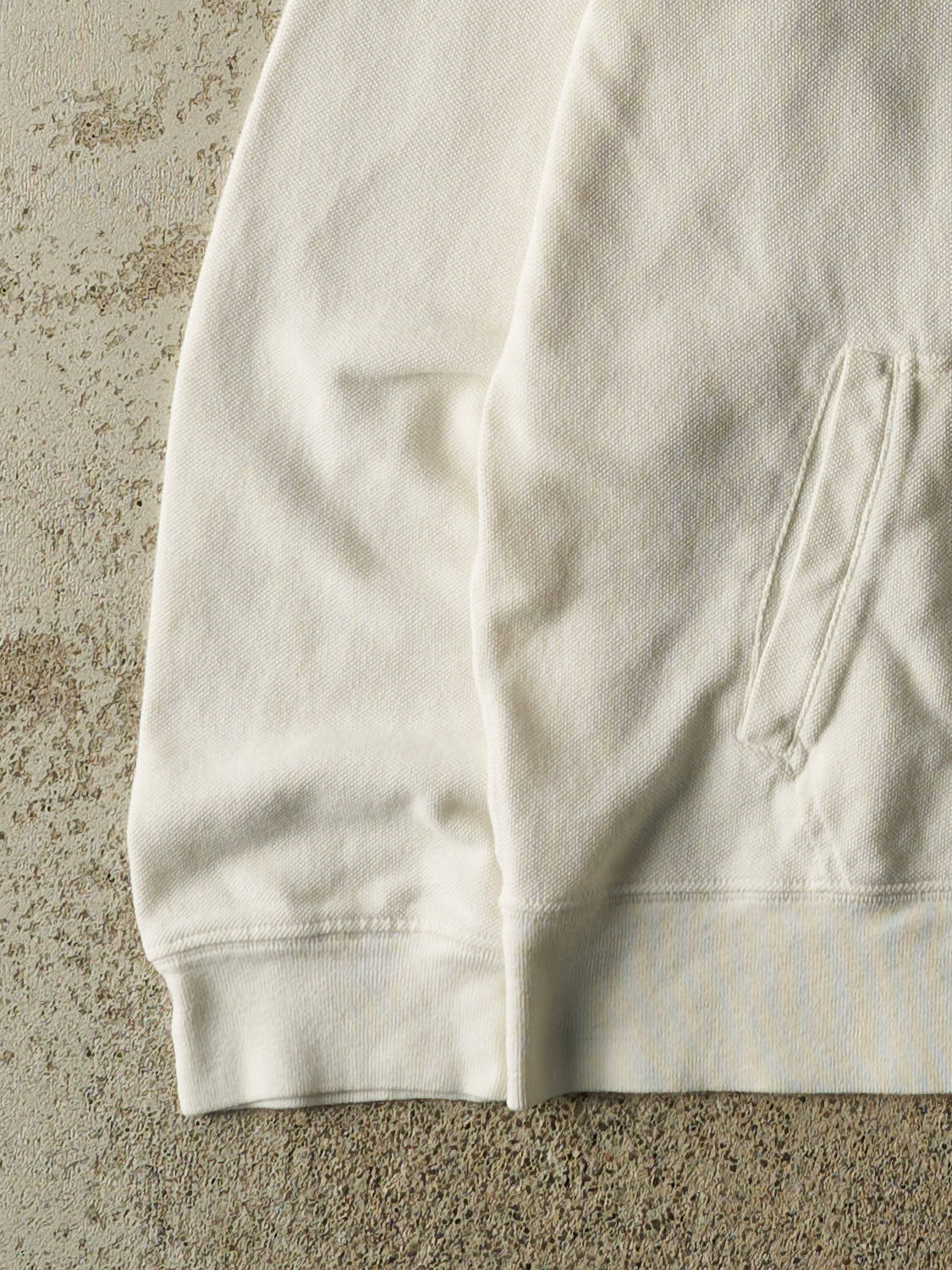 Vintage 90s White Polo Quarter Zip Sweater (S/M)