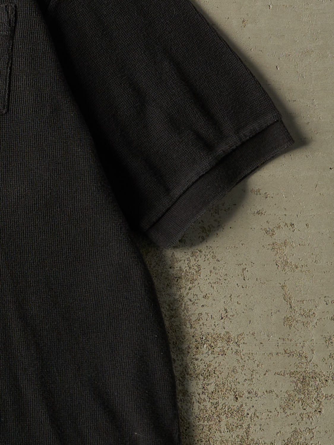 Vintage 90s Faded Black Polo Sport Quarter Button Pocket Tee (XXL)