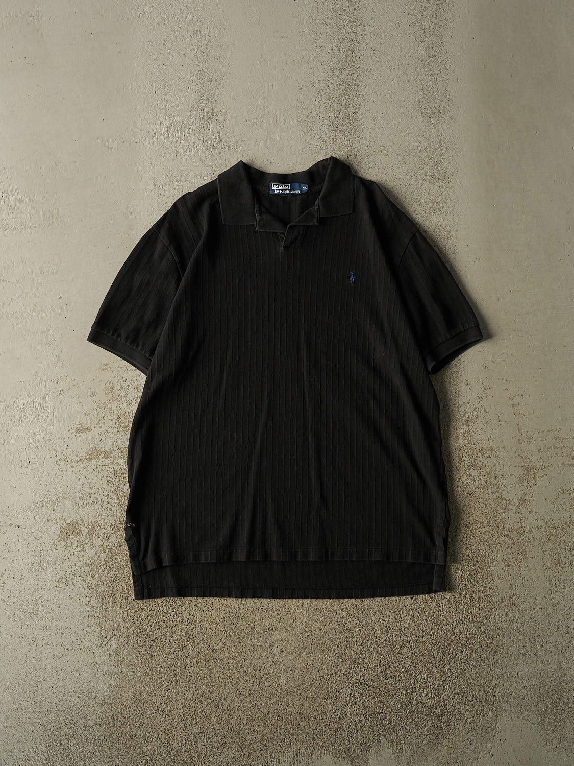 Vintage 90s Black Polo Collared Tee (XL/XXL)