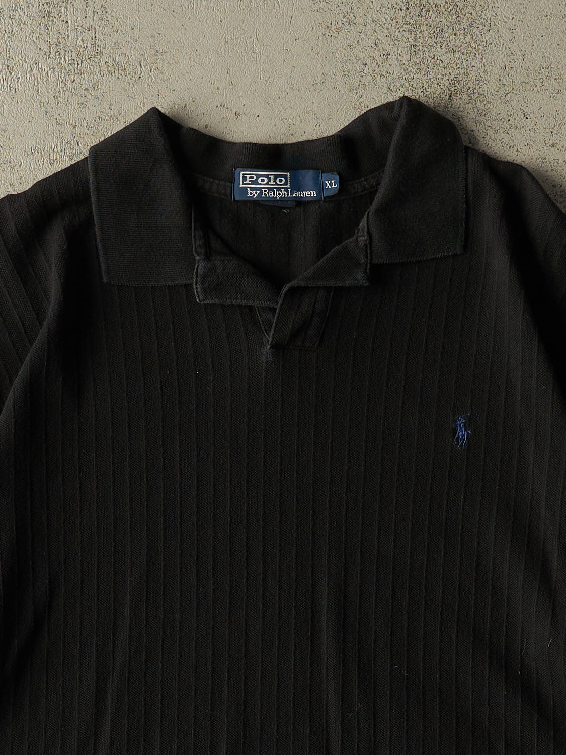Vintage 90s Black Polo Collared Tee (XL/XXL)