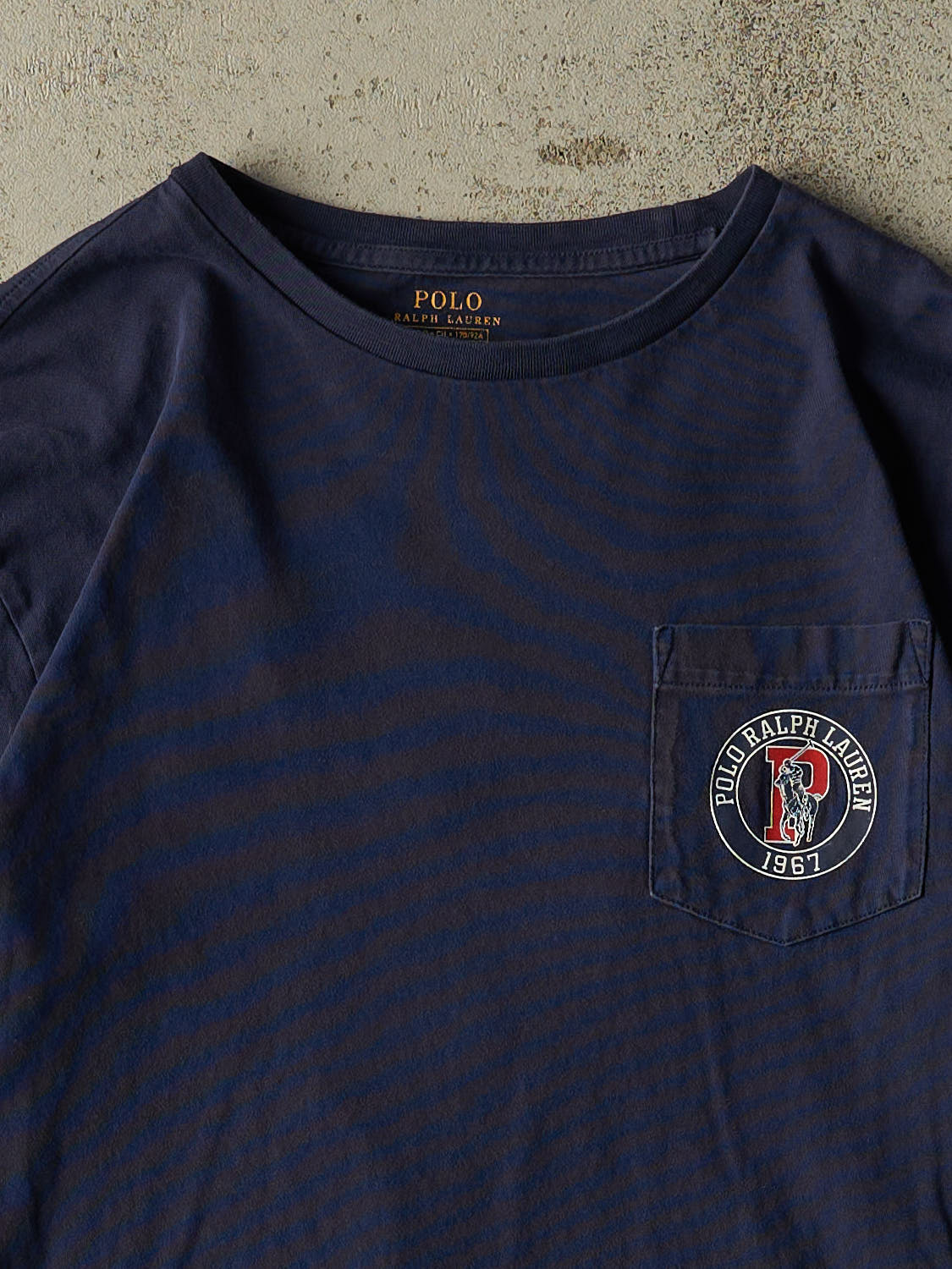 Vintage Y2K Navy Blue Polo Pocket Long Sleeve (S)
