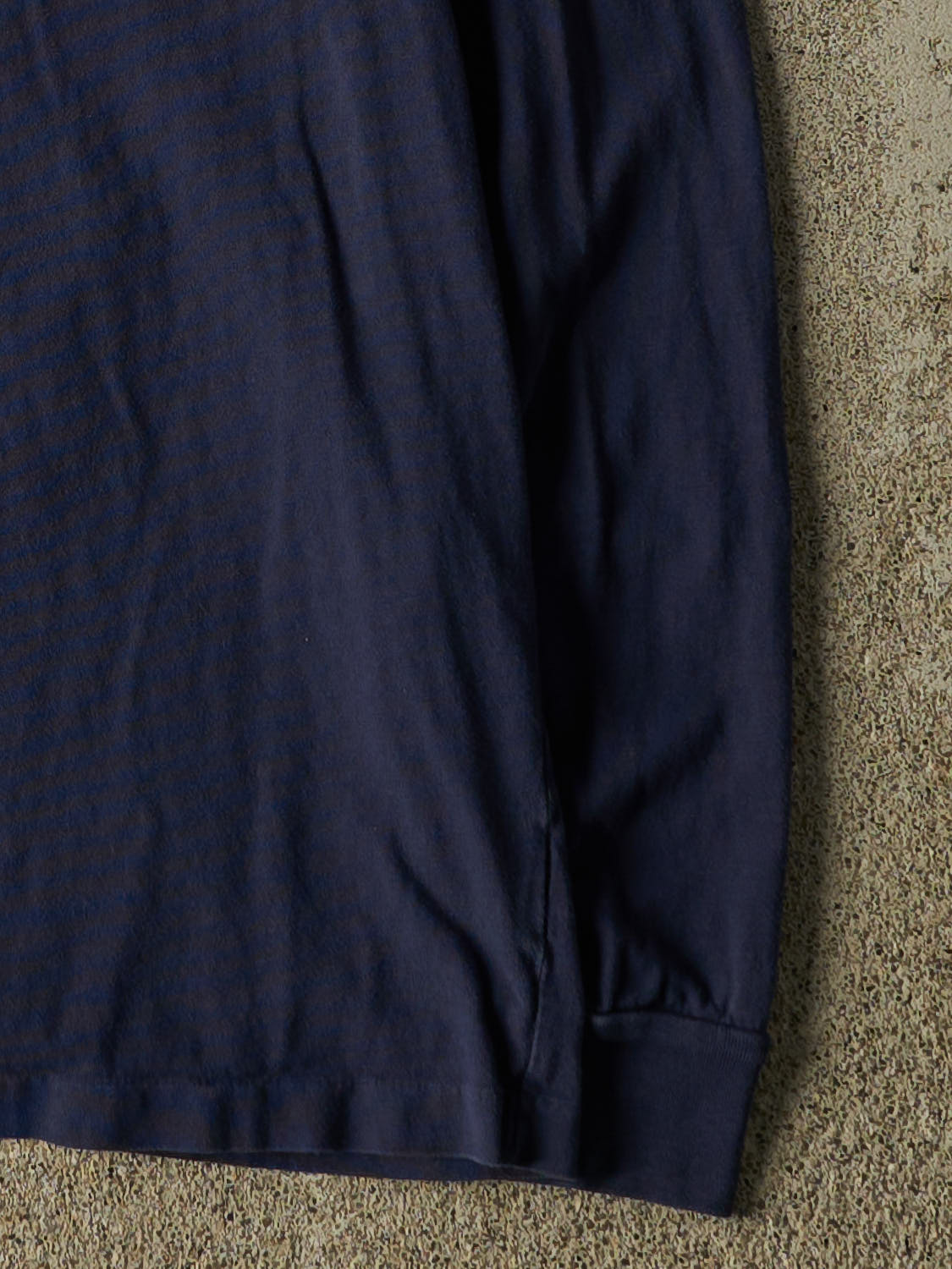 Vintage Y2K Navy Blue Polo Pocket Long Sleeve (S)