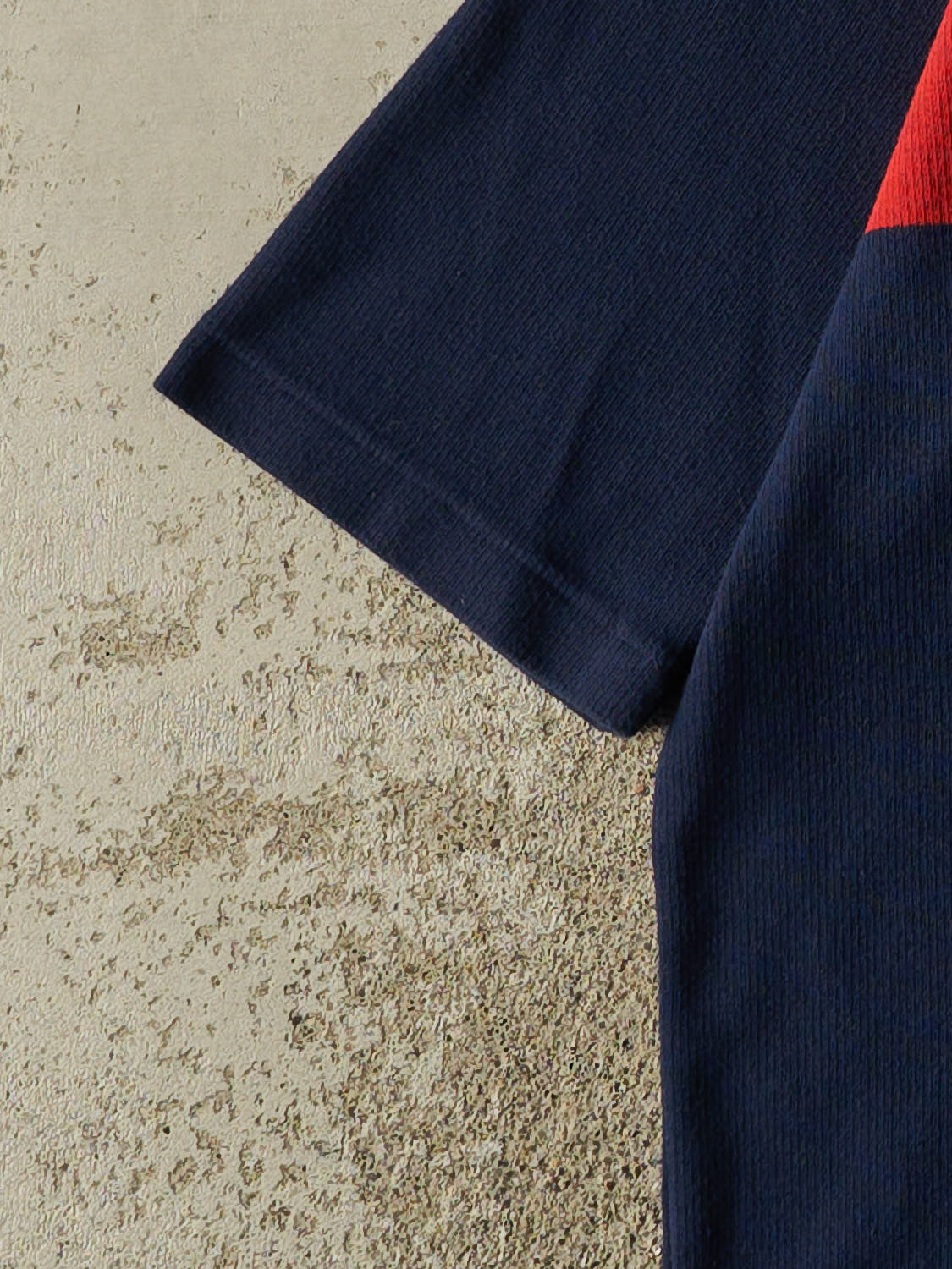 Vintage 90s Navy Blue Polo Embroidered Collared Tee (S/M)