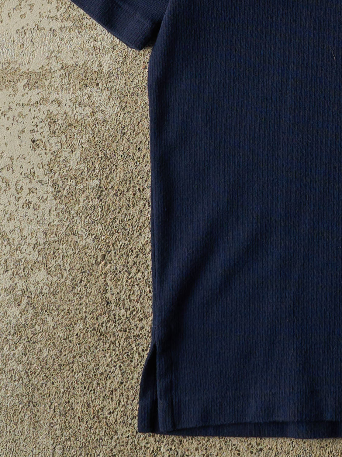 Vintage 90s Navy Blue Polo Embroidered Collared Tee (S/M)
